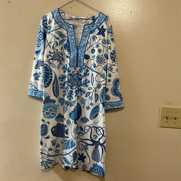 Gretchen Scott Designs Dresses & Skirts - GRETCHEN SCOTT DESIGNS Ocean Themed Tunic Dress Resort Vacation Cruise SZ Lg